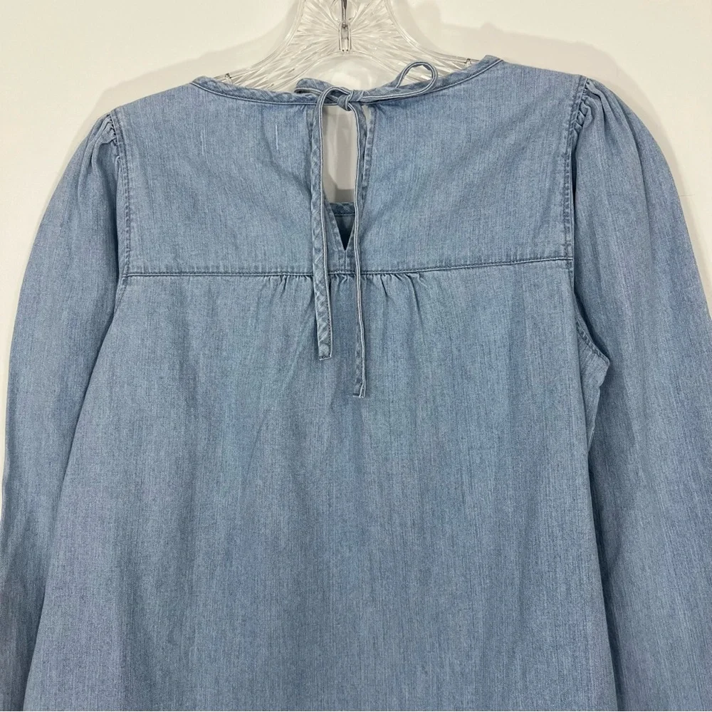Madewell Denim Puff Sleeve Swing Shirt NEW Size XS